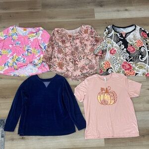 Women's Tops Bundle  - Pink, Blue, Black, Cream